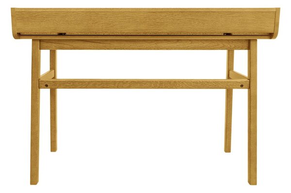 Szekreter típusú íróasztal tölgyfa dekorral 44x115 cm Carteret – Woodman
