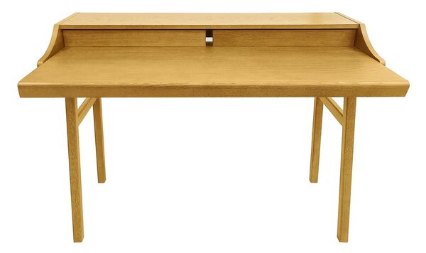 Szekreter típusú íróasztal tölgyfa dekorral 44x115 cm Carteret – Woodman