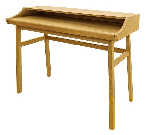 Szekreter típusú íróasztal tölgyfa dekorral 44x115 cm Carteret – Woodman