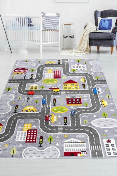 Conceptum Hypnose Szőnyeg (140 x 200) Grey Gri Trafik - Szürke