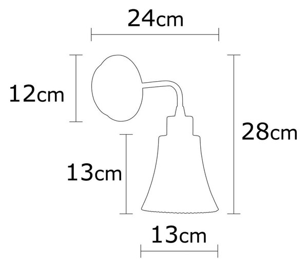 Rézszínű fali lámpa ø 13 cm Foca – Opviq lights
