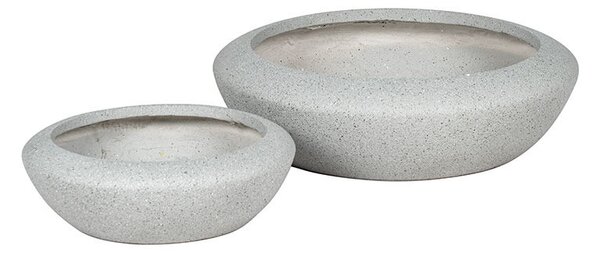 Calgary Greta kompozit ültetőtál szett szürke 38,5x12,5-55x16,5cm S2