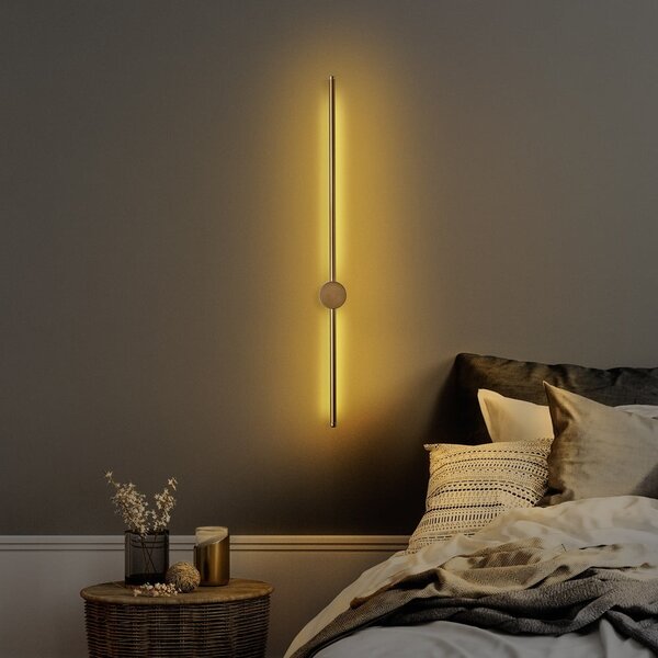 Aranyszínű LED fali lámpa Sword – Opviq lights