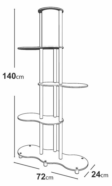 Opviq Floor Lamp Walnut KS-11114