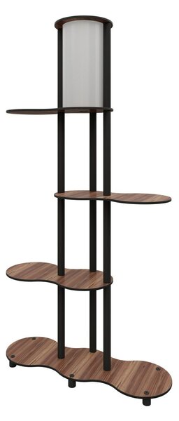 Opviq Floor Lamp Walnut KS-11114