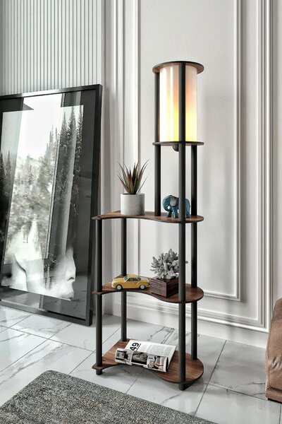 Opviq Floor Lamp Walnut KS-11117