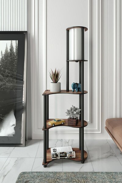Opviq Floor Lamp Walnut KS-11117