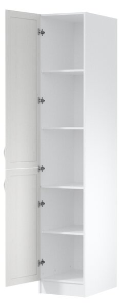 KONDELA Élelmiszer szekrény D40SP, fehér/sosna Andersen, bal, SICILIA