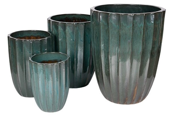 Harlow Vase kerámia váza szett mohazöld 30x39-55x71cm S4