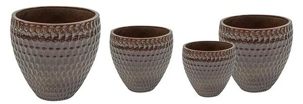 Noble Belly Classic kerámia növénytartó szett macchiato 30x28-60x56cm S4