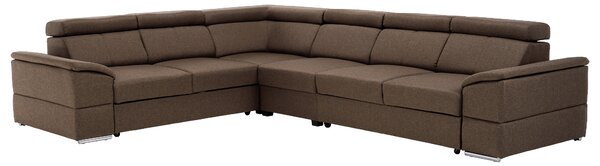 KONDELA Ülőgarnitúra, szövet szürke-barna Taupe, SEGORIA LUX
