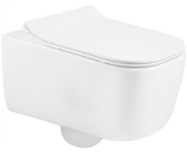 Mexen STELLA, függő WC + ülőke, 51 x 35 cm, fehér, 3368XX00 + 39080100