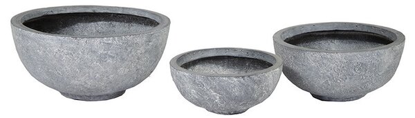 Alberta Rita kompozit ültetőtál szürke 36x16,5-55x27cm S3