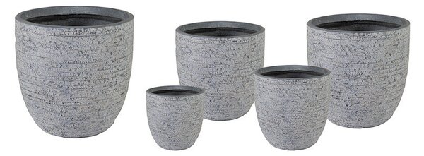 Ontario Classic kompozit növénytartó szürke 25x25-55x51cm S5