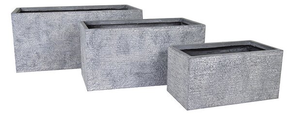 Ontario Tetra High kompozit balkonláda szürke 60x30x30-100x45x45cm S3