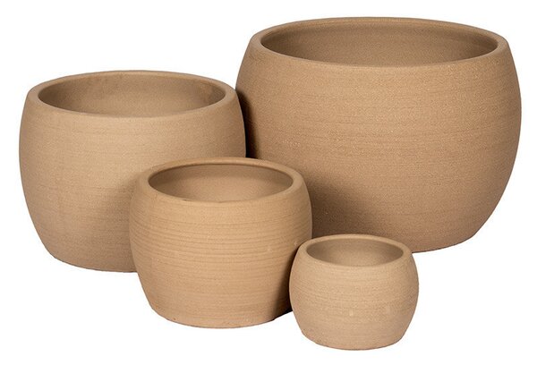 Parker Globe kerámia növénytartó szett szürke 21x15-55x38cm S4