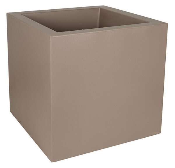 Fenice Cubo Dupla Falú Szögletes Műanyag Növénytartó Barna 85x85x85cm