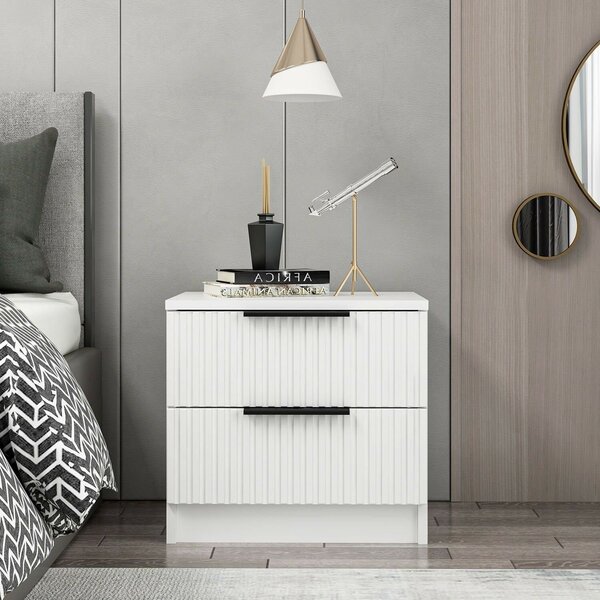 Hanah Home Éjjeliszekrény Fehér Kale Plus - 7910