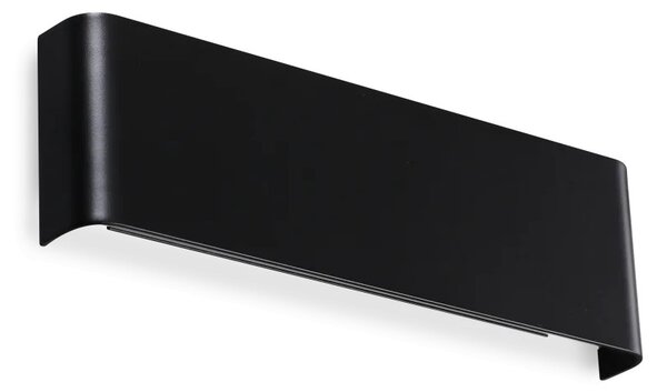 DELTA LED falilámpa, matt fekete, 30 cm, 3000K