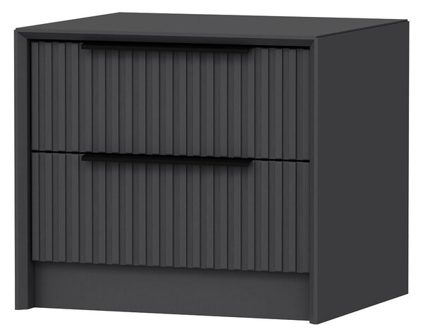 Hanah Home Antracit Kale Luxe Soft Éjjeliszekrény - 4799