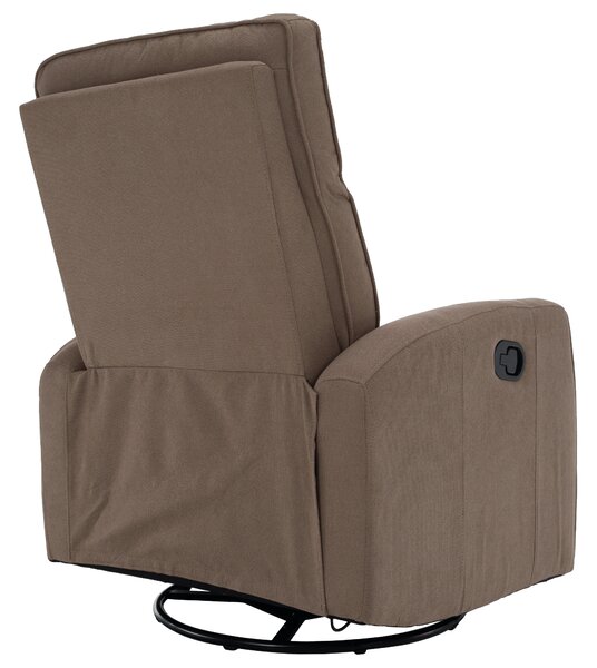 KONDELA Relax forgószék fotel, szürkésbarna taupe, MEKENZI