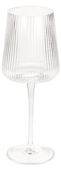Dekorációs üveg borospohár 9x22,5cm