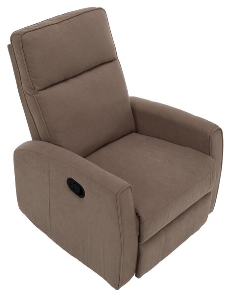 KONDELA Relax forgószék fotel, szürkésbarna taupe, MEKENZI