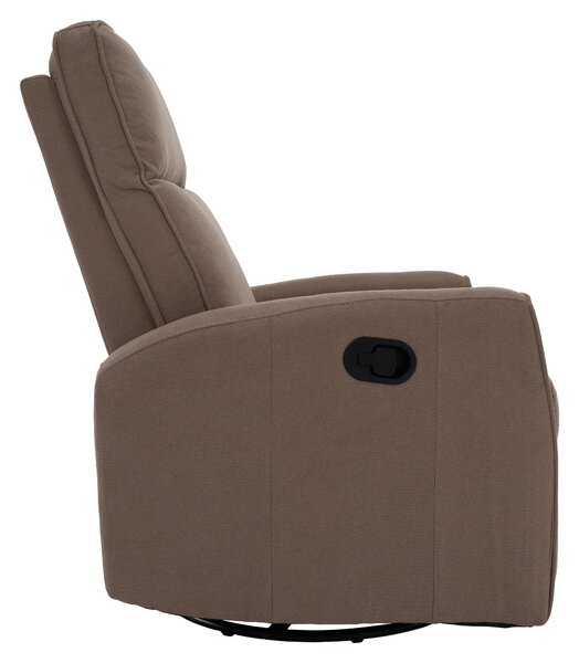 KONDELA Relax forgószék fotel, szürkésbarna taupe, MEKENZI