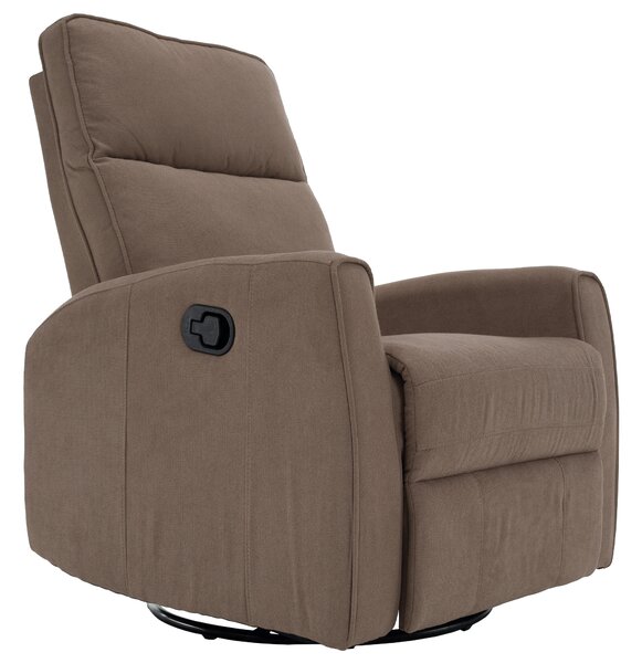 KONDELA Relax forgószék fotel, szürkésbarna taupe, MEKENZI