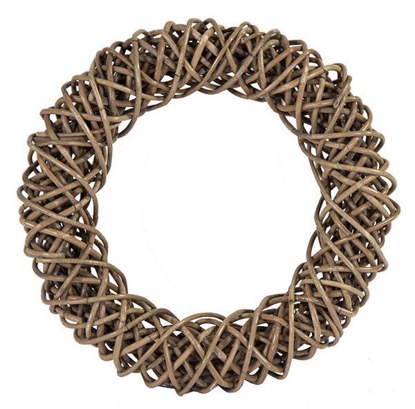 Rattan koszorú barna 60x10cm