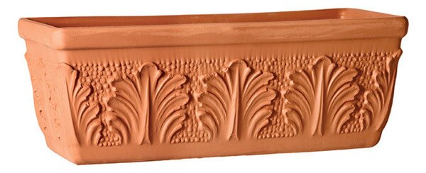 Roma agyag balkonláda terrakotta 31cm