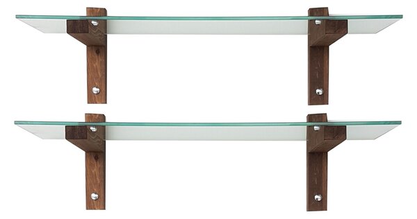 Hanah Home Wall Shelf Walnut R200