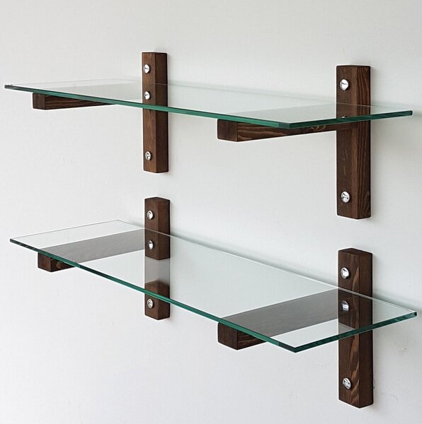 Hanah Home Wall Shelf Walnut R200