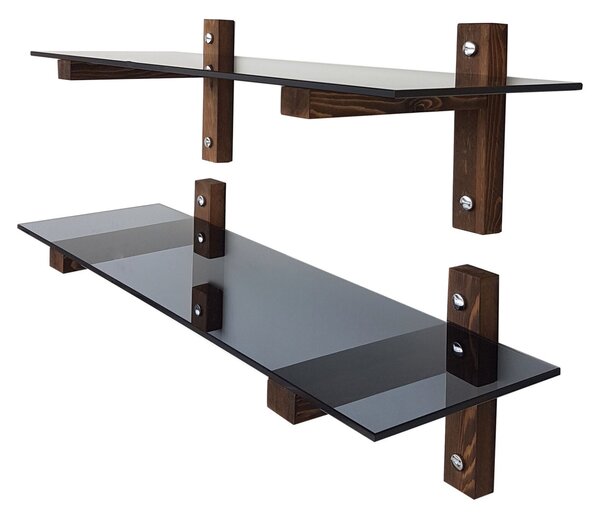 Hanah Home Wall Shelf Walnut Fume R202