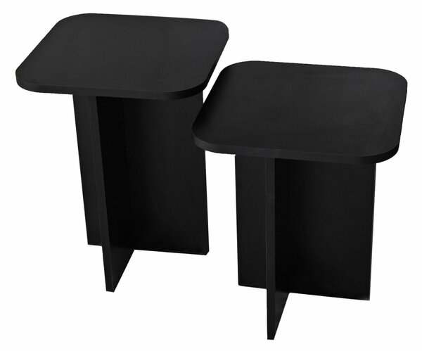Hanah Home Kisasztal Szett Black Blues Szett - Fekete