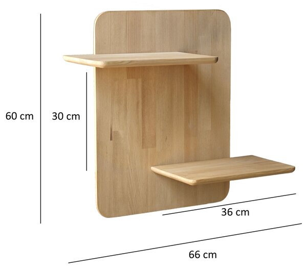 Hanah Home Fali polc Oak Matilda - Tölgy
