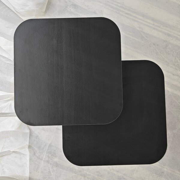 Hanah Home Kisasztal Szett Black Blues Szett - Fekete