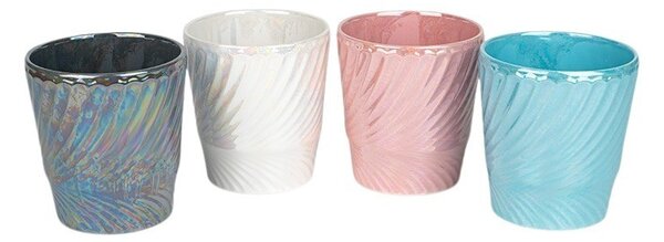 Pearl Orchidea Váza Mix Gyöngyház Fehér/Szürke/Rózsaszín/Türkiz 12,5x14cm