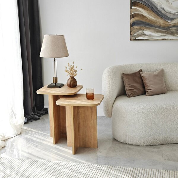 Hanah Home Kisasztal szett Oak Blues Set - Sapphire Oak