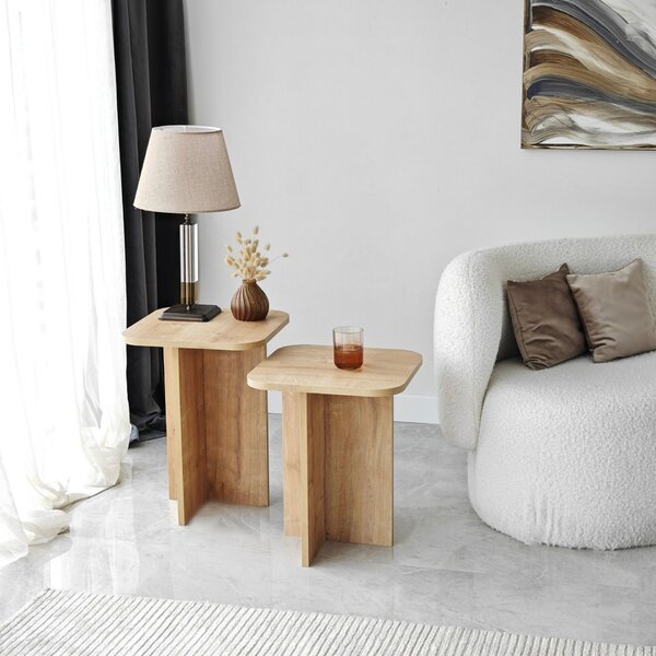 Hanah Home Kisasztal szett Oak Blues Set - Sapphire Oak