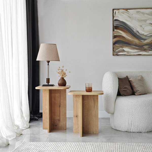 Hanah Home Kisasztal szett Oak Blues Set - Sapphire Oak