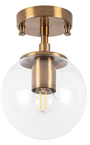 Sárgaréz színű mennyezeti lámpa üveg búrával ø 15 cm Atmaca – Opviq lights