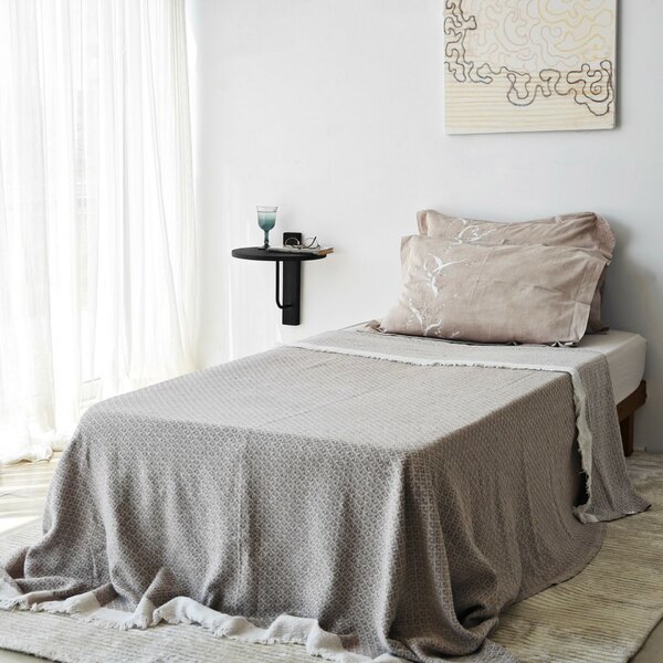 Hanah Home Fali polc Antracit Fekete Reve - Antracit, Fekete