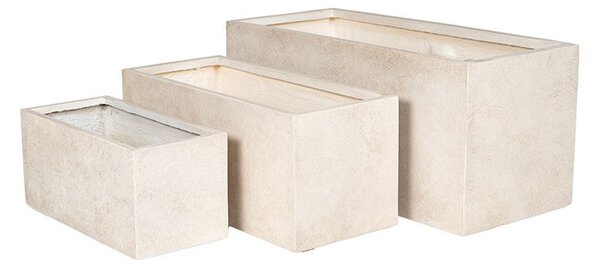 Hartford Tetra High kompozit balkonláda szett homokszín 59,5x27,5x28-99,5x45x45cm S3