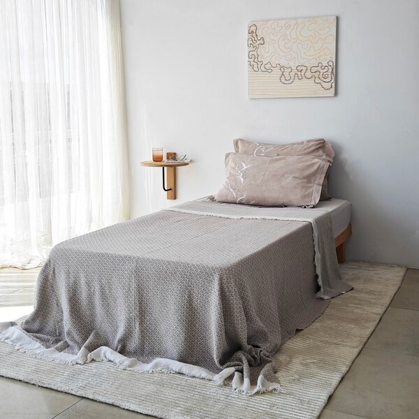 Hanah Home Fali polc BlackOak Reve - Fekete, Tölgy