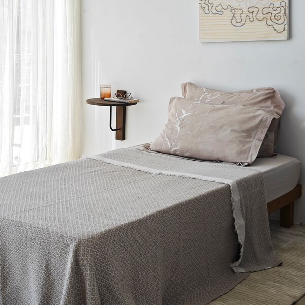 Hanah Home Fali polc Black Walnut Reve - fekete, dió