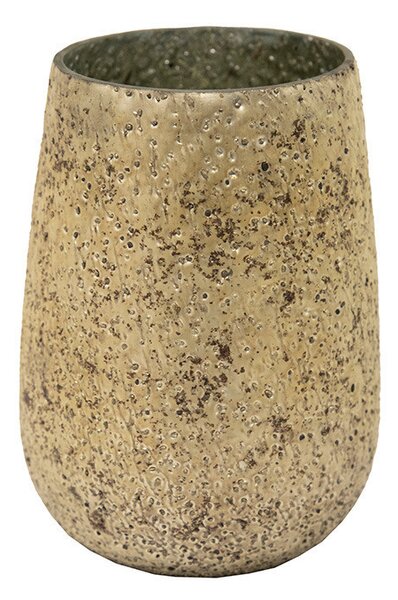 Marhaba Vase üvegváza ezüst 18x25cm