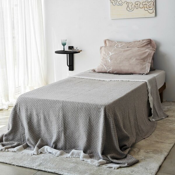 Hanah Home Fali polc Antracit Fekete Reve - Antracit, Fekete
