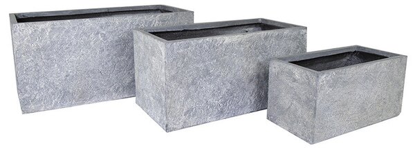 Alberta Tetra High kompozit balkonláda szürke 60x30x30-100x45x45cm S3