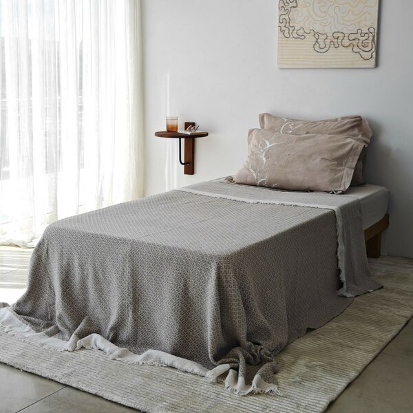 Hanah Home Fali polc Chesnut Black Reve - Gesztenye, Fekete